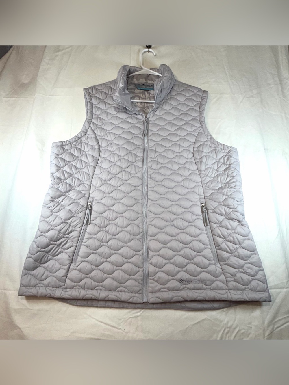 Free Country Light Gray Quilted Women's Vest